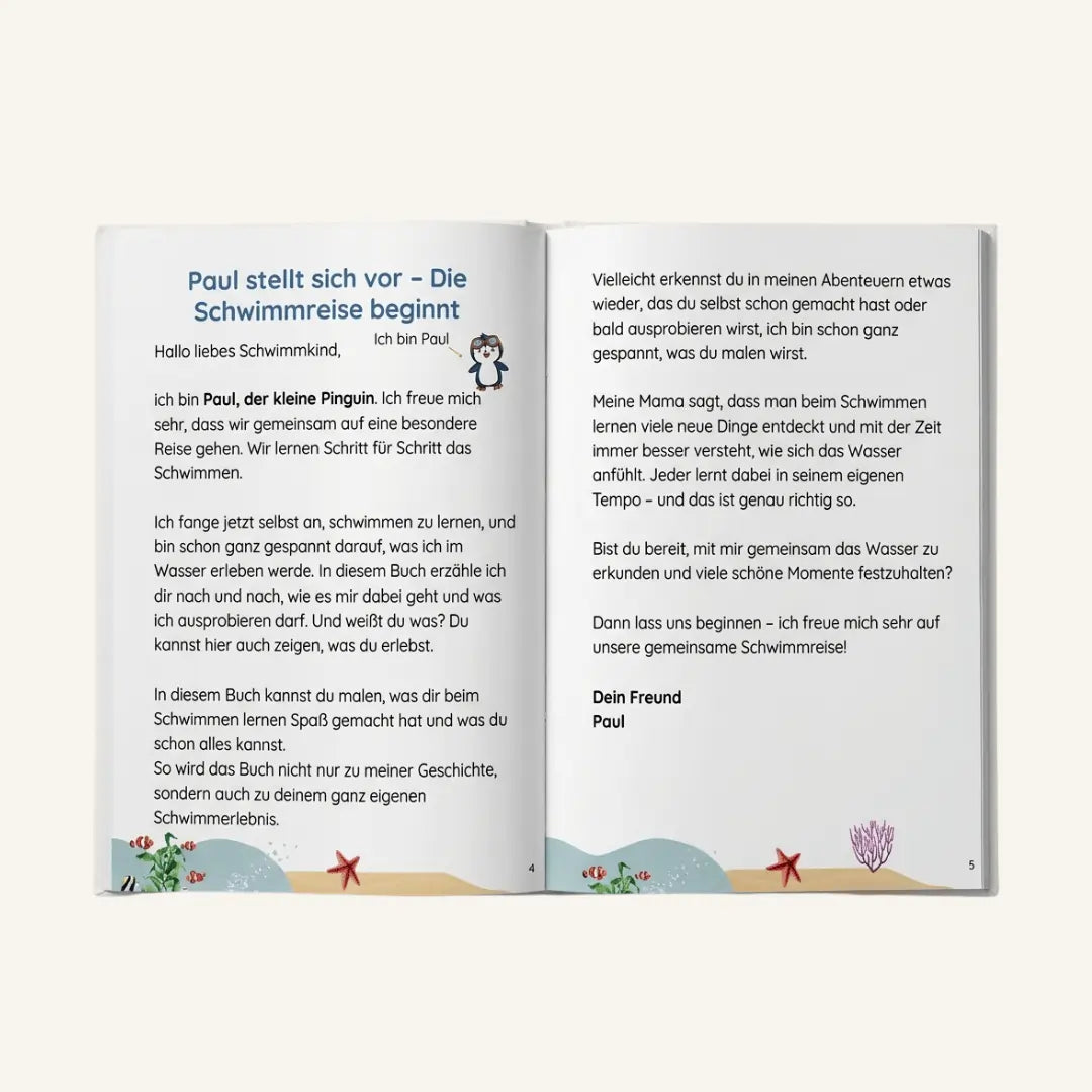 Kinderbuch zum Schwimmen lernen